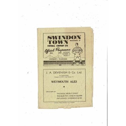 Swindon Town Home Football Programmes