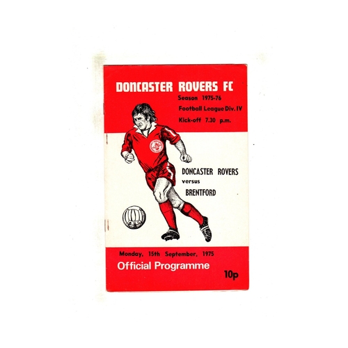 Doncaster Rovers Home Football Programmes