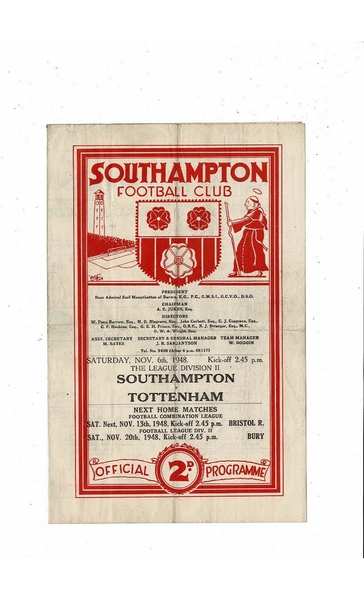 More Football Programmes listed today