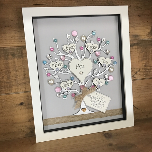 Large “ Happy Birthday   “ family tree frame