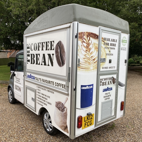 Towability Coffee Food Catering Van Stand Inside Aixam Mega Electric 464 MILES