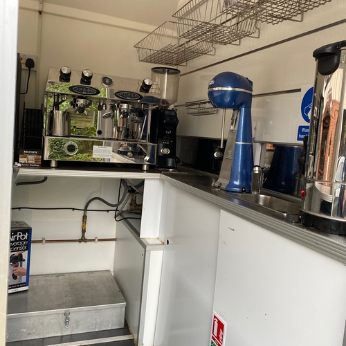 Towability Coffee Food Catering Van Stand Inside Aixam Mega Electric 464 MILES