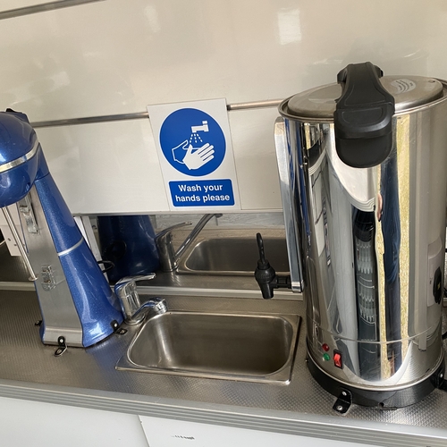 Towability Coffee Food Catering Van Stand Inside Aixam Mega Electric 464 MILES