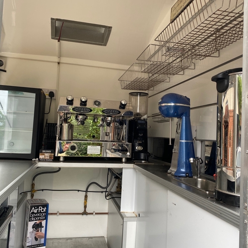 Towability Coffee Food Catering Van Stand Inside Aixam Mega Electric 464 MILES