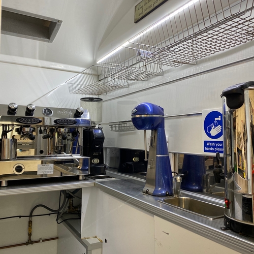 Towability Coffee Food Catering Van Stand Inside Aixam Mega Electric 464 MILES