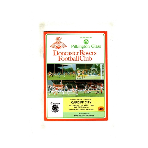 Cardiff City Away Football Programmes