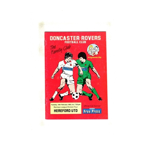 Hereford United Away Football Programmes