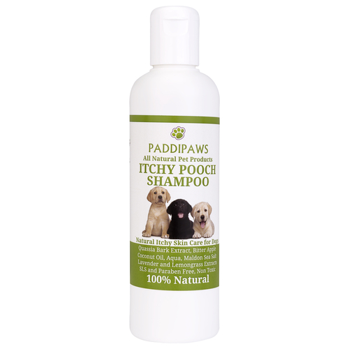 100% Natural Itchy Pooch Shampoo with Quassia -Safe Skin Care for Dogs