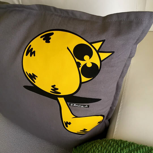 'Cat Looking Back' Cushion