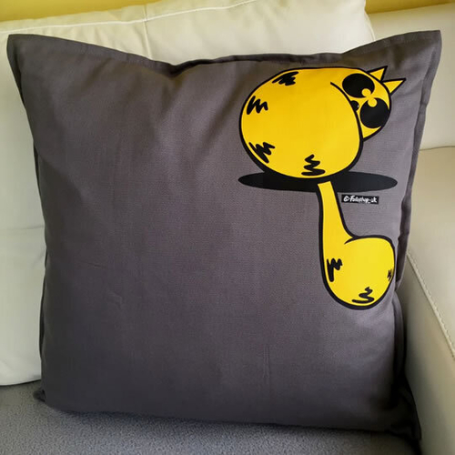 'Cat Looking Back' Cushion