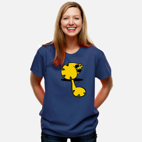 'Cat Looking Back' Adults T-Shirt