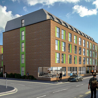 An image by Property and Invest Ltd of The Printworks development in Preston. Student Investment Preston Property and Invest Ltd The Printworks Preston