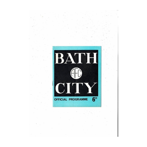 Bath City Home Football Programmes