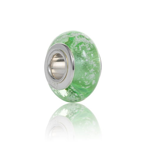 Limelight Cremation Glass Charm Bead