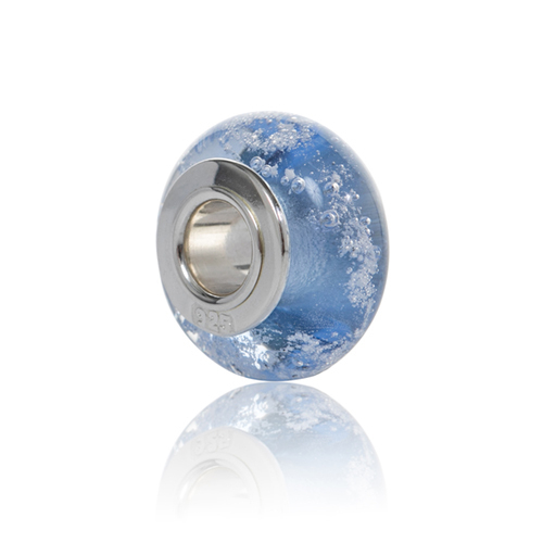 Sky Cremation Glass Charm Bead