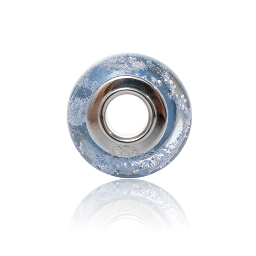 Sky Cremation Glass Charm Bead