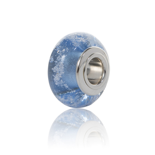 Sky Cremation Glass Charm Bead