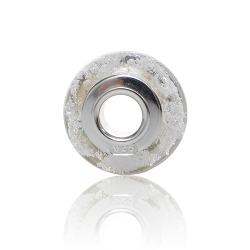 Ice Cremation Glass Charm Bead