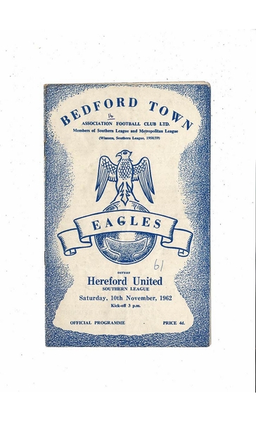 Latest Football Programmes Listed today
