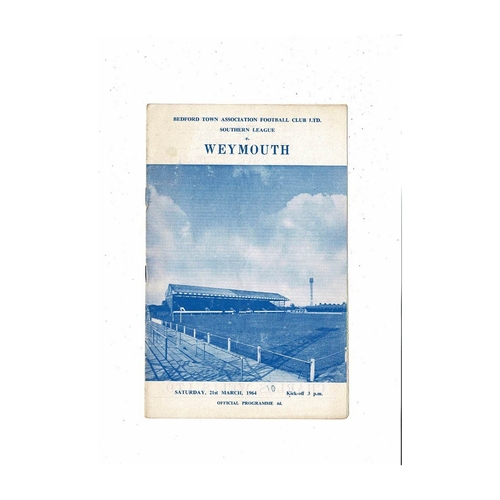 Bedford Town Home Football Programmes