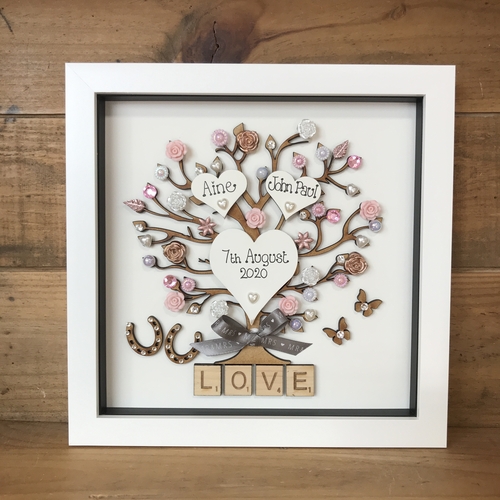 “ Floral love “ wedding frame