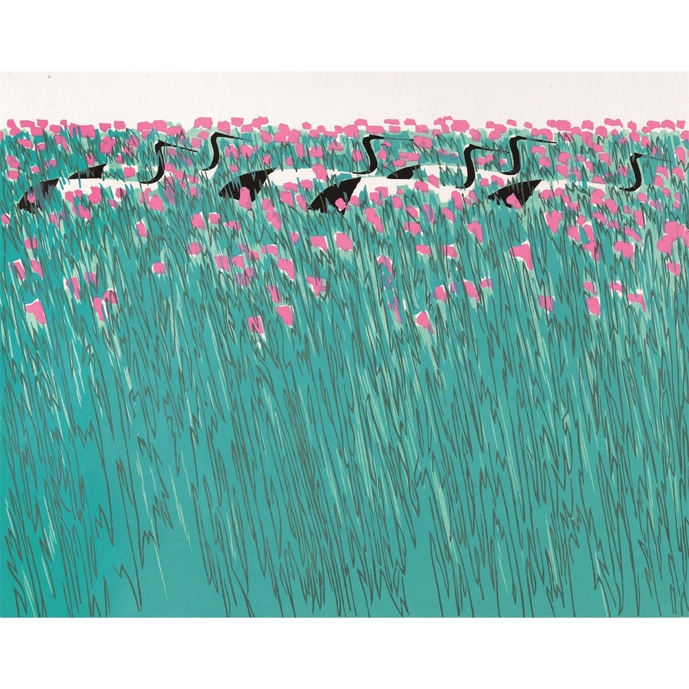 Fragrant Grass (Original woodcut print)