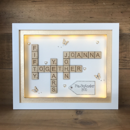Anniversary Scrabble Word Art