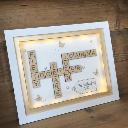 Anniversary Scrabble Word Art