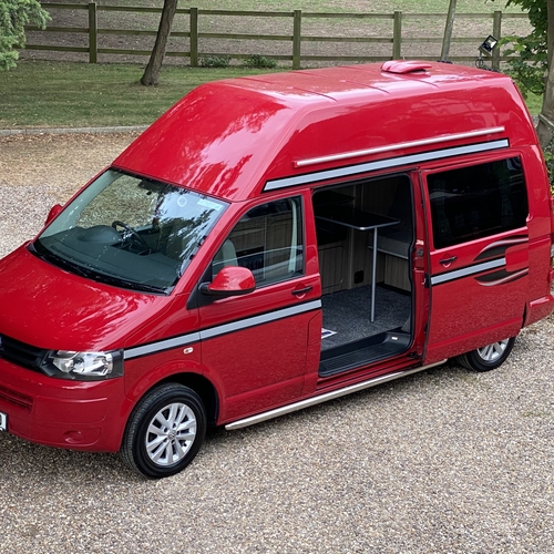 2011 (61)reg VW Transporter T5 High Top LWB T30 84TDi Camper Van 2 Berth