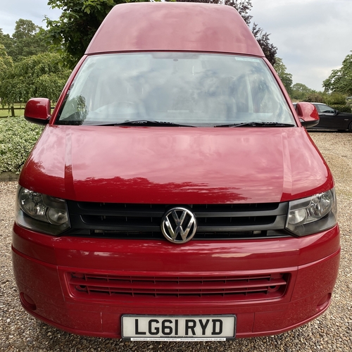 2011 (61)reg VW Transporter T5 High Top LWB T30 84TDi Camper Van 2 Berth