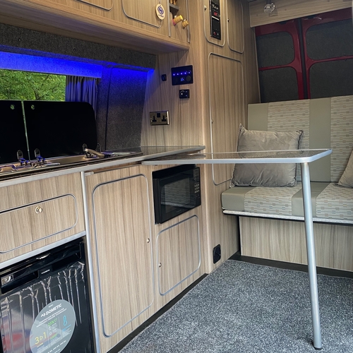 2011 (61)reg VW Transporter T5 High Top LWB T30 84TDi Camper Van 2 Berth