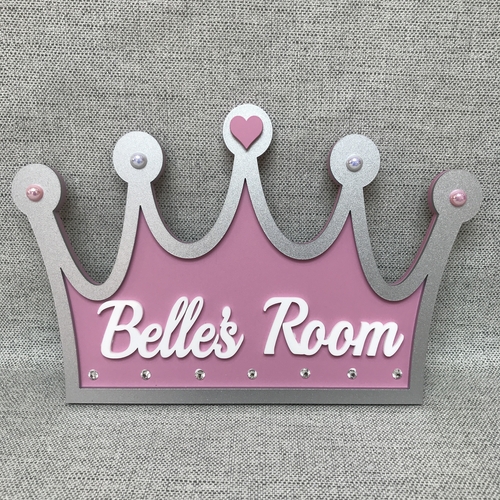 Princess / Prince crown door plaque