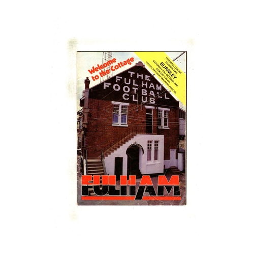 Fulham Home Football Programmes