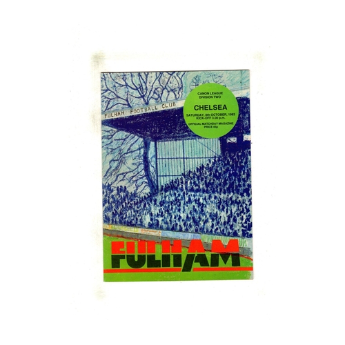 Chelsea Away Football Programmes
