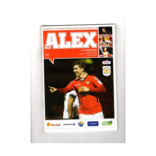 Wimbledon Away Football Programmes