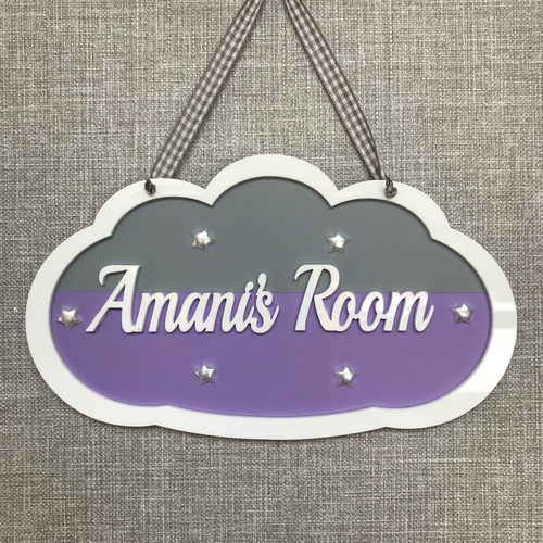 Girls CLOUD door sign