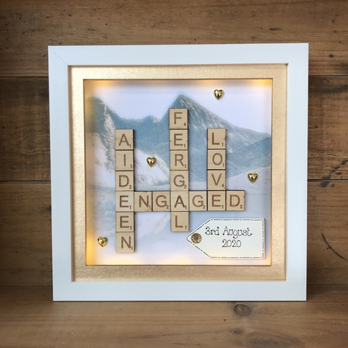 Photo background Scrabble Word Art