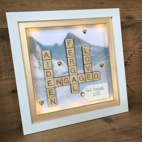 Photo background Scrabble Word Art