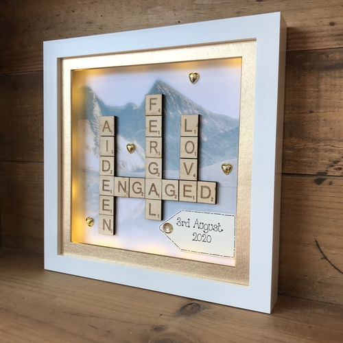 Photo background Scrabble Word Art