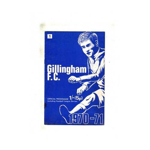 Gillingham Home Football Programmes
