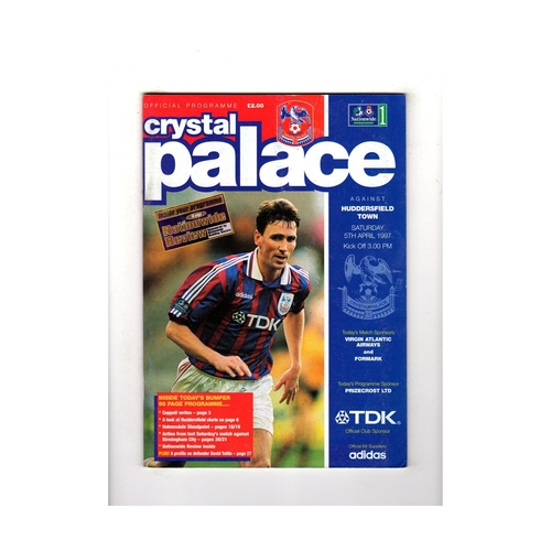 Crystal Palace Home Football Programmes