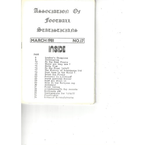 The Association of Football Statisticians Report No. 17