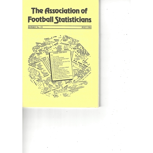 The Association of Football Statisticians Report No. 19