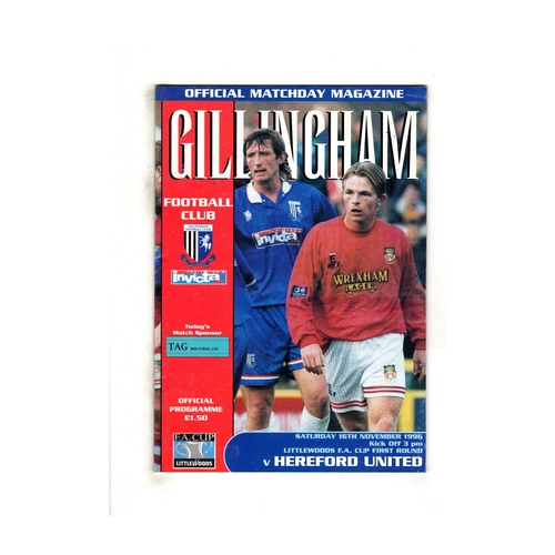 Hereford United Away Football Programmes