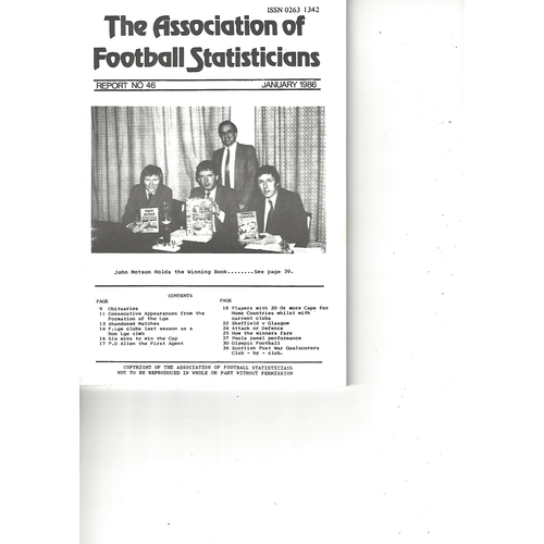 The Association of Football Statisticians Report No. 46