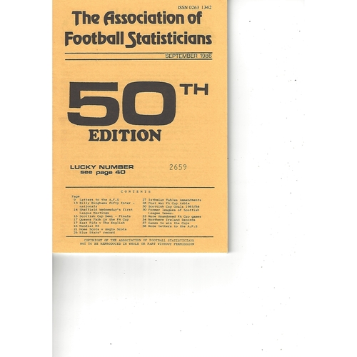The Association of Football Statisticians Report No. 50