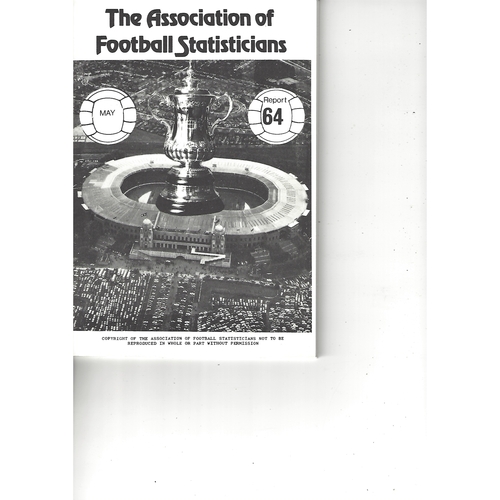 The Association of Football Statisticians Report No. 64