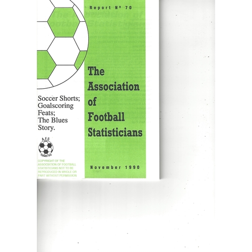 The Association of Football Statisticians Report No. 70