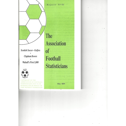 The Association of Football Statisticians Report No. 72