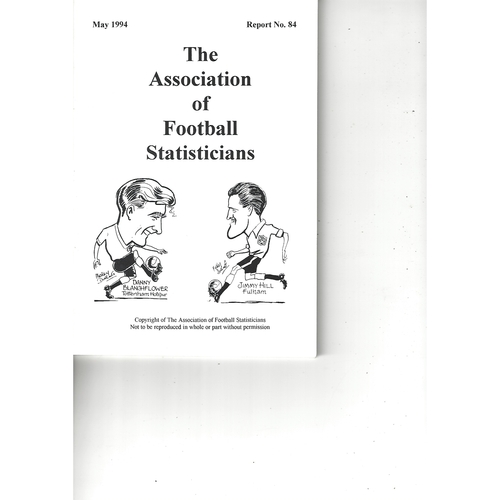 The Association of Football Statisticians Report No. 84
